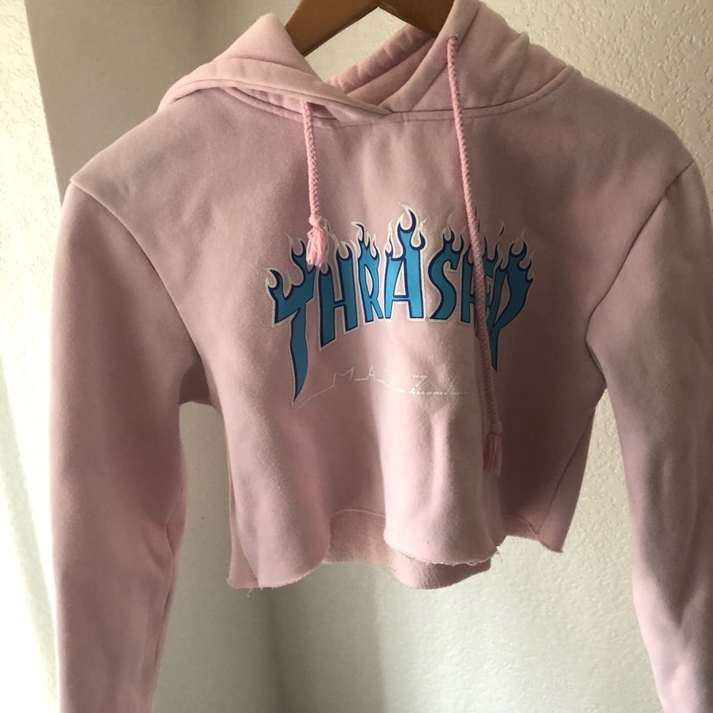 Thrasher Crop Hoodie